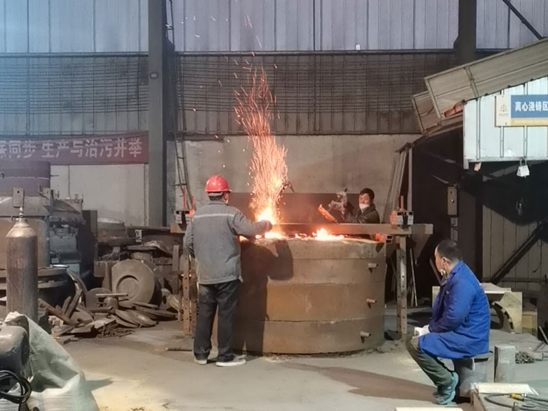 Wear-resistant bronze bushing casting process