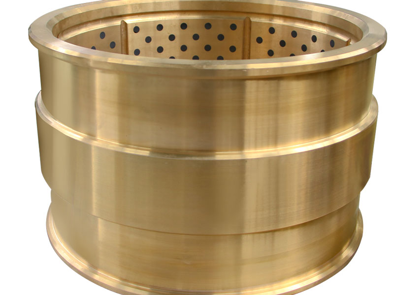 Self-lubricating bronze bushing