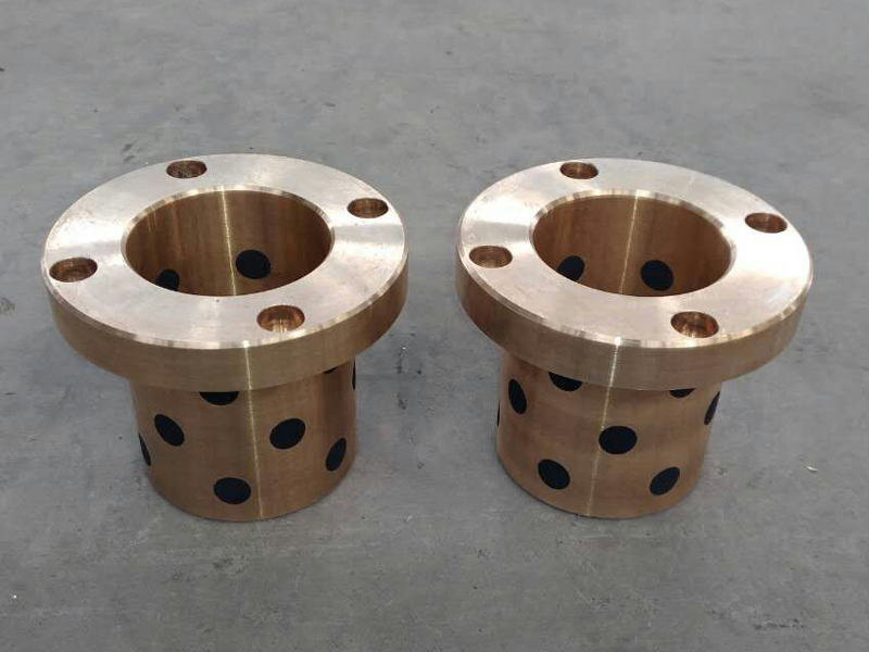 Self-lubricating oil-free copper bushing